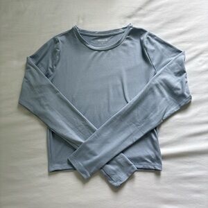 Hollister Women's Blue Long Sleeve Blouse